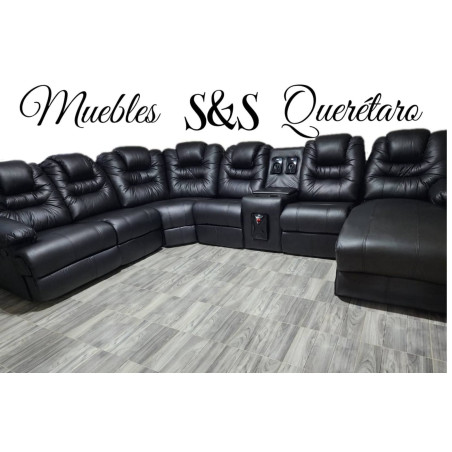 Salas de lujo con reclinables,salas tipo cinema, sala negra premium
